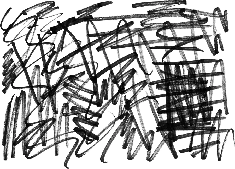 趣味手绘手写涂鸦马克笔字母箭头标记符号图形PNG免抠PS设计素材【062】